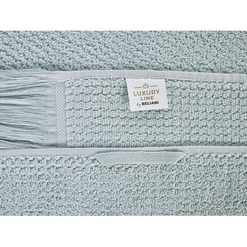 Lot De 9 Serviettes De Bain En Coton Vert Menthe Atiu