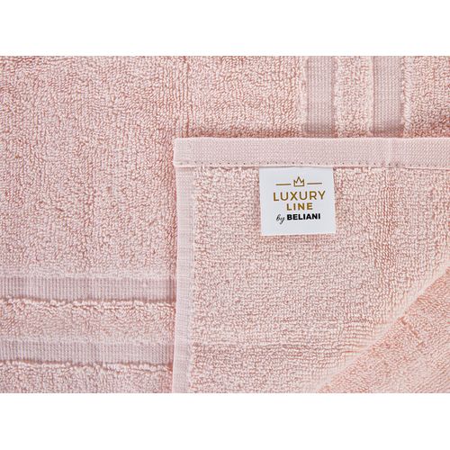 Lot De 9 Serviettes De Bain En Coton Rose Pastel Atiu