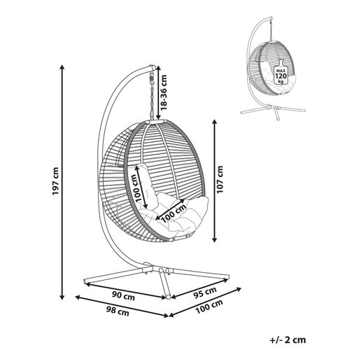Chaise Porte-à-faux Tissu Beige Arco