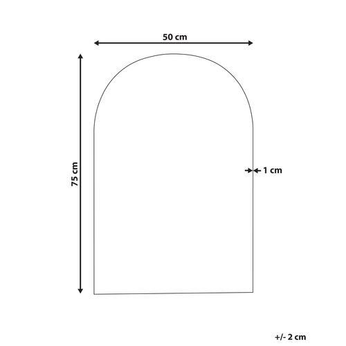 Miroir 75 Cm Argenté Annecy