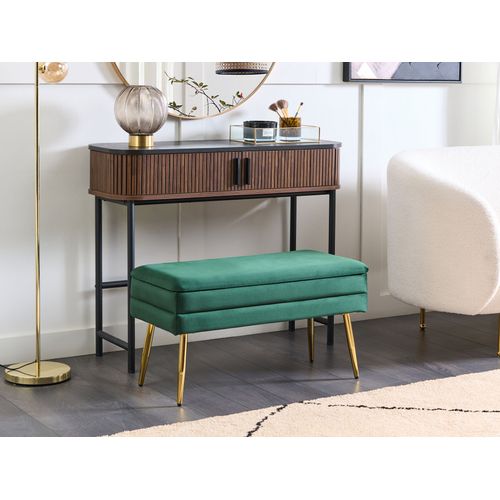 Banc De Rangement Durham Velours Vert Foncé