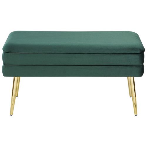Banc De Rangement Durham Velours Vert Foncé