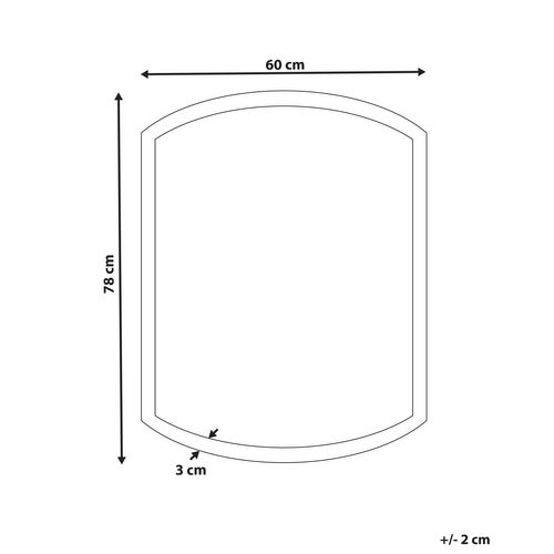Miroir Lumineux à LED Argenté Ø 78 Cm Beziers