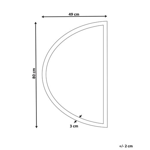 Miroir Lumineux à LED Argenté Ø 80 Cm Bezons