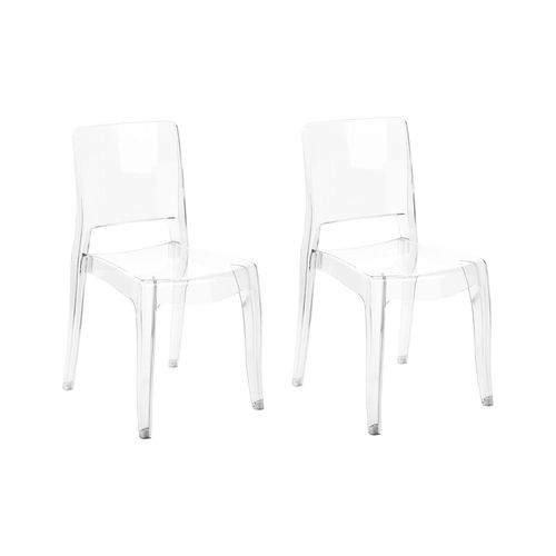 Chaise De Salle à Manger Set De 2 Transparent Westbridge