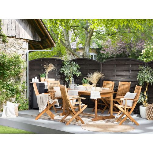 Set De Salle à Manger Bois Solide Bois Clair Maui