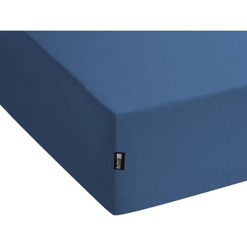 Drap Housse Janbu Coton 200 X 200 Cm Bleu Marine