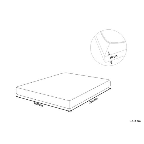 Drap Housse Janbu Coton 200 X 200 Cm Bleu Marine