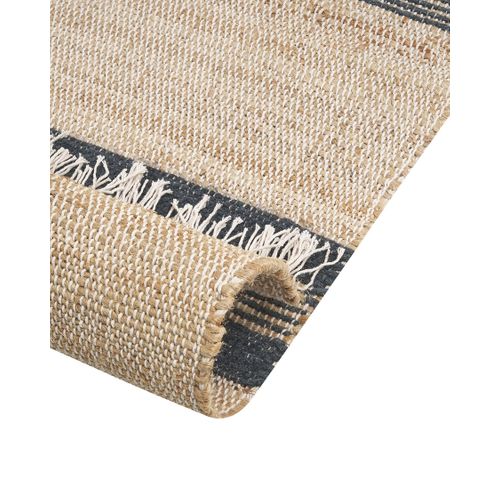 Tapis En Jute Beige Et Gris 160 X 230 Cm Talpur