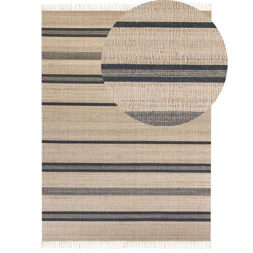 Tapis En Jute Beige Et Gris 160 X 230 Cm Talpur