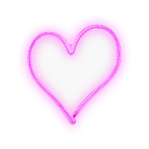 Lot De 3 LED Néon Muraux Symboles Roses Susie