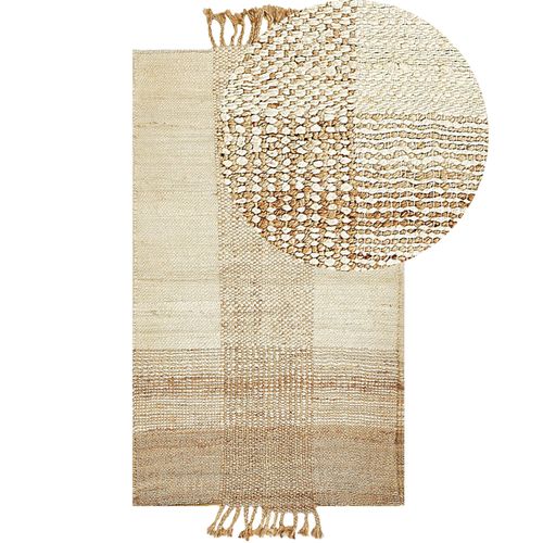 Tapis En Jute 80 X 150 Cm Beige Hamzalar