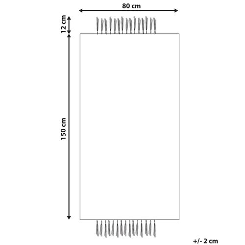 Tapis En Jute 80 X 150 Cm Beige Hamzalar