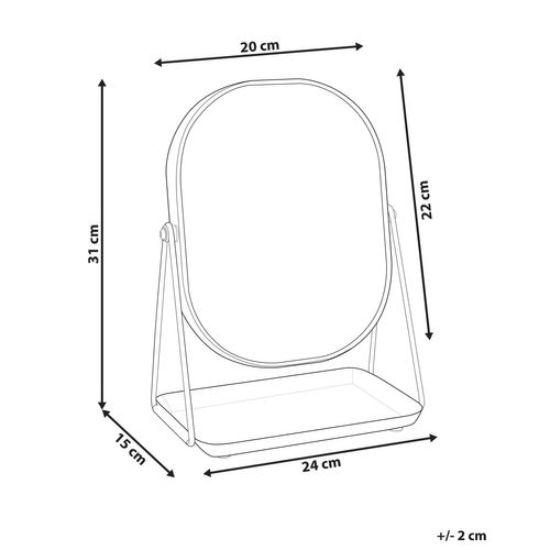 Miroir De Table Argenté Dordogne