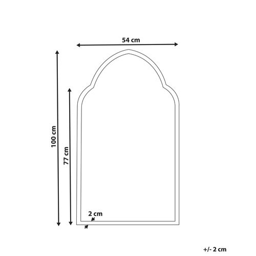 Miroir 100 Cm Doré Aconchi