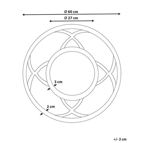 Miroir 60 Cm Bois Clair Iztapalapa