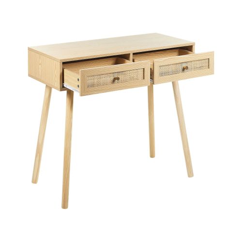 Console En Rotin Clair Odell