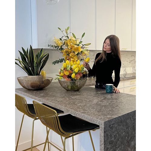 Lot De 3 Bols Dorés Garut