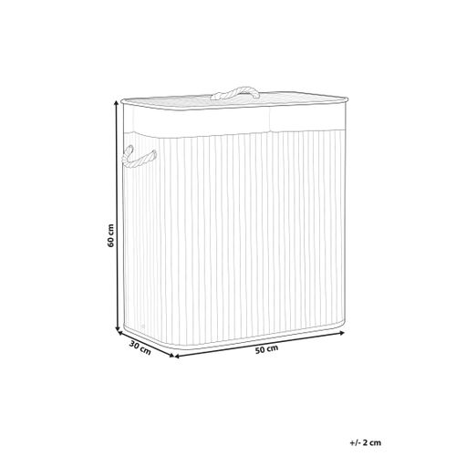 Panier En Bambou Marron Foncé 60 Cm Kandy