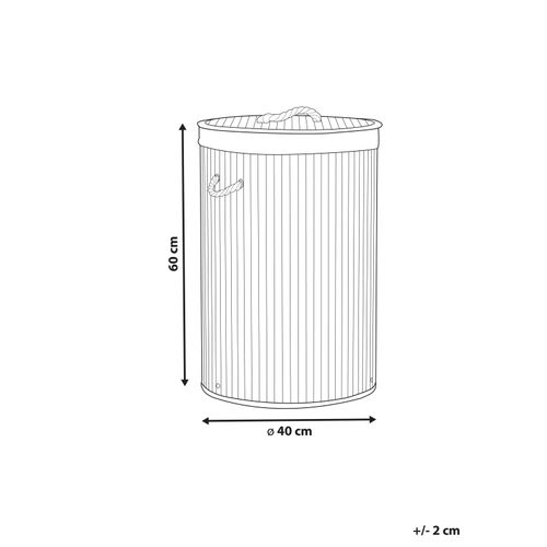 Panier En Bamboo Noir 60 Cm Sannar