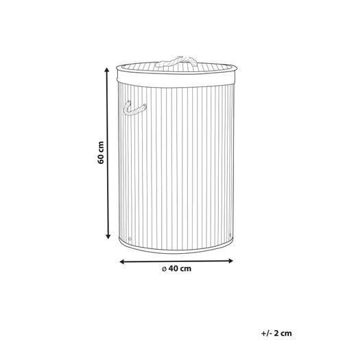 Panier En Bambou Gris 60 Cm Sannar