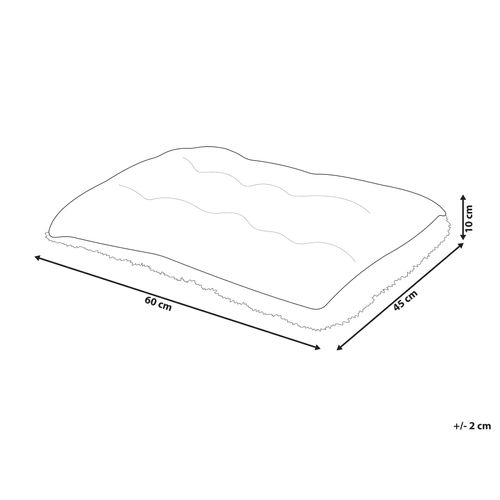 Lit Pour Chien En Velours Gris 60 X 45 Cm Ergani