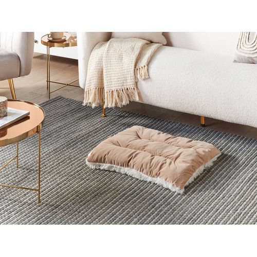 Lit Pour Chien En Velours Beige 60 X 45 Cm Ergani