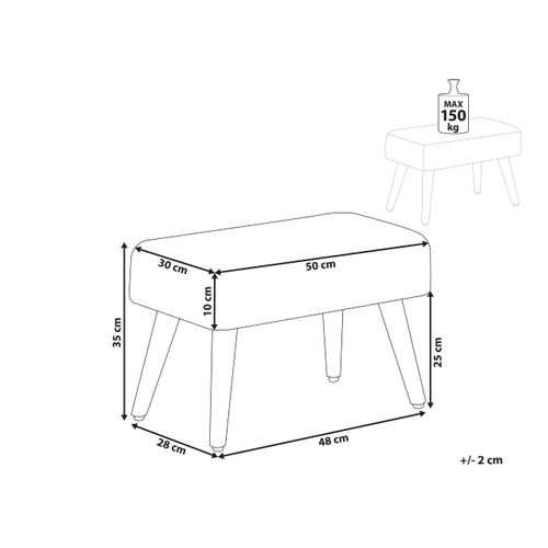 Tabouret Takoma Bouclé Blanc