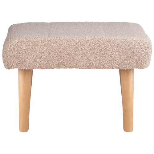 Tabouret Takoma Bouclé Beige Clair