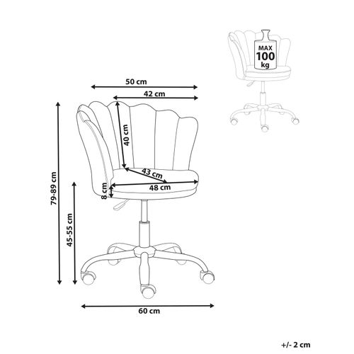 Chaise De Bureau Rose Monticello