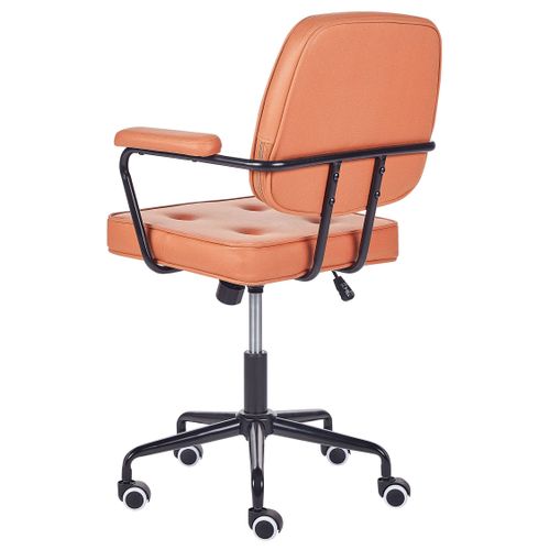 Chaise De Bureau Smilicuir Orange Pawnee