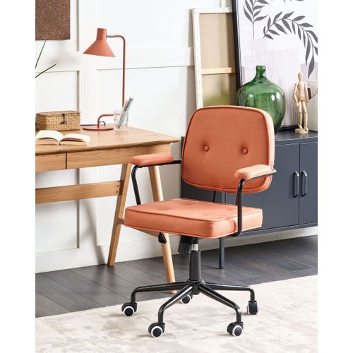 Chaise De Bureau Smilicuir Orange Pawnee