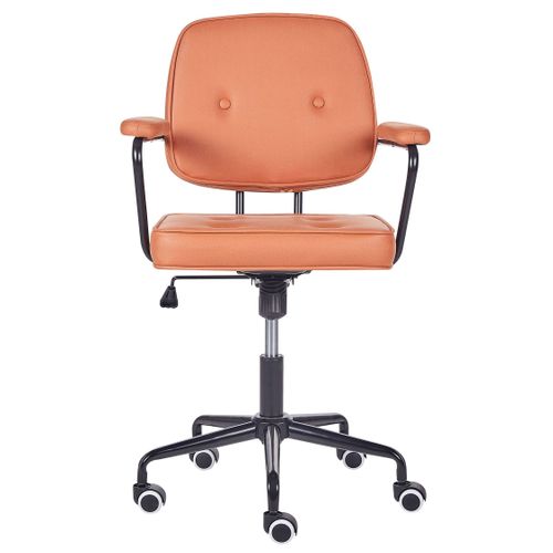 Chaise De Bureau Smilicuir Orange Pawnee