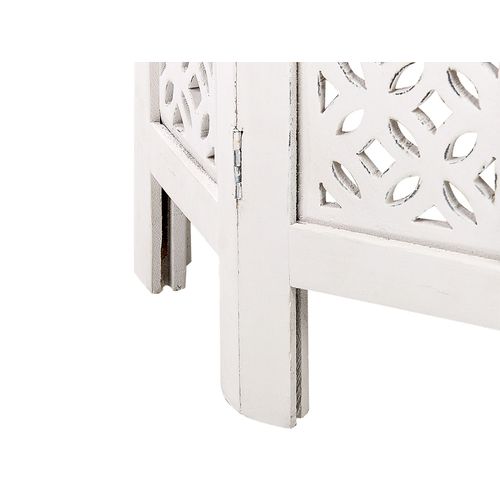 Table D'appoint En Bois De Manguier Blanc Cassé Badhi