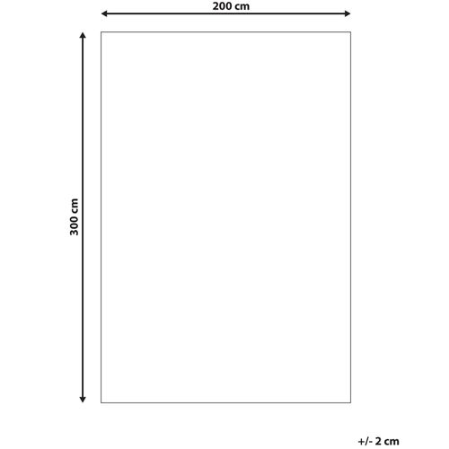 Tapis En Coton Rouge Et Beige 200 X 300 Cm Attera