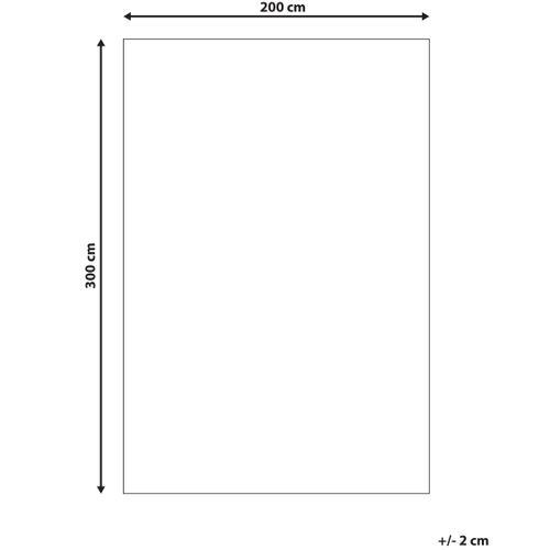 Tapis En Coton Rouge Et Beige 200 X 300 Cm Attera