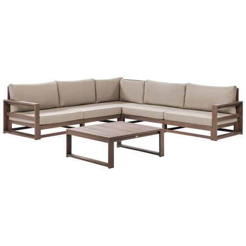 Set De Salon Réversible Bois D'acacia Certifié Fsc® Bois Foncé Timor