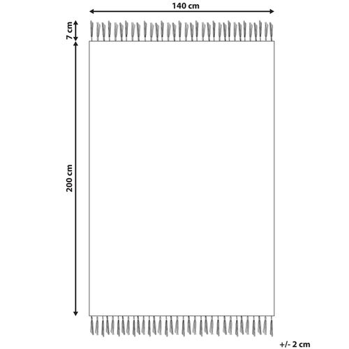 Tapis En Jute Multicolore 140 X 200 Cm Nakkas