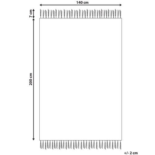 Tapis En Jute Multicolore 140 X 200 Cm Nakkas