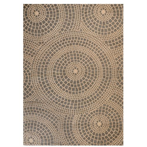 Tapis En Jute Beige Et Gris 160 X 230 Cm Ariba