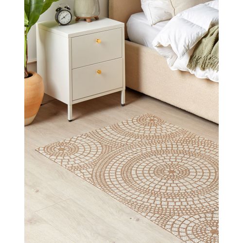 Tapis Ariba Blanc Beige 80 X 150 Cm Jute