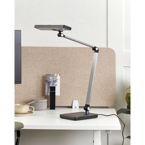 Lampe De Bureau LED Lacerta Avec Chargeur Sans Fil Métal Noir