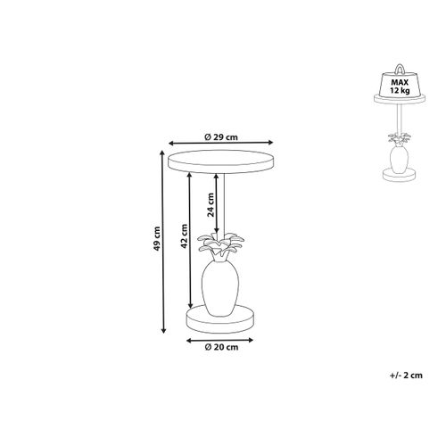 Table D'appoint Dorée Pannouvre