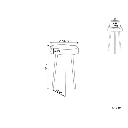 Table D'appoint Dorée Taupo