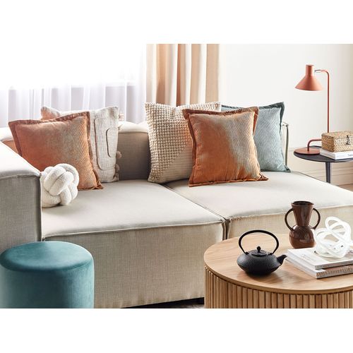 Lot De 2 Coussins Orange Zinnia 43 X 43 Cm