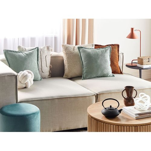 Lot De 2 Coussins Vert Clair Zinnia 43 X 43 Cm