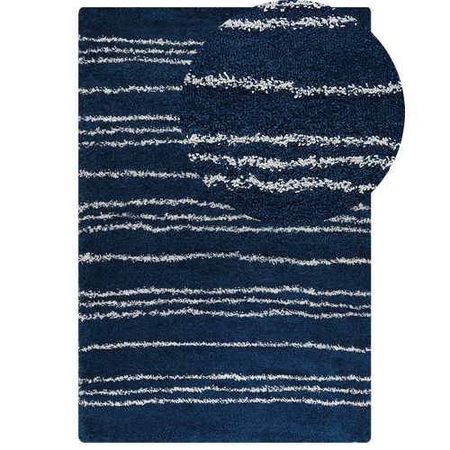 Tapis Bleu Et Blanc 200 X 300 Cm Tashir