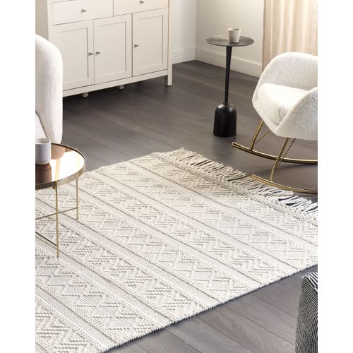 Tapis En Laine Beige 160 X 230 Cm Pertek