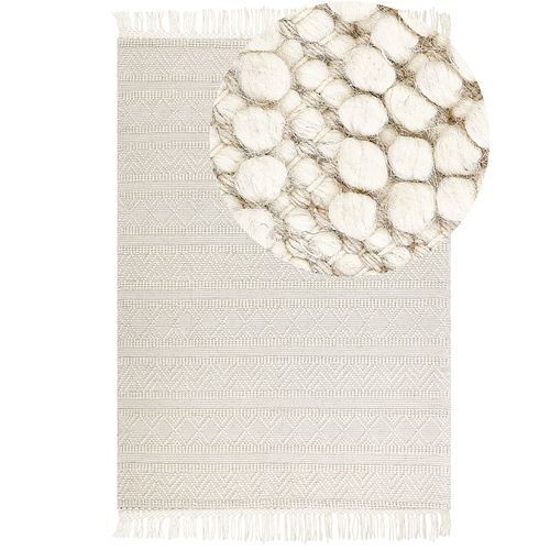 Tapis En Laine Beige 160 X 230 Cm Pertek