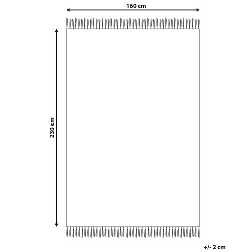 Tapis En Laine Beige 160 X 230 Cm Pertek